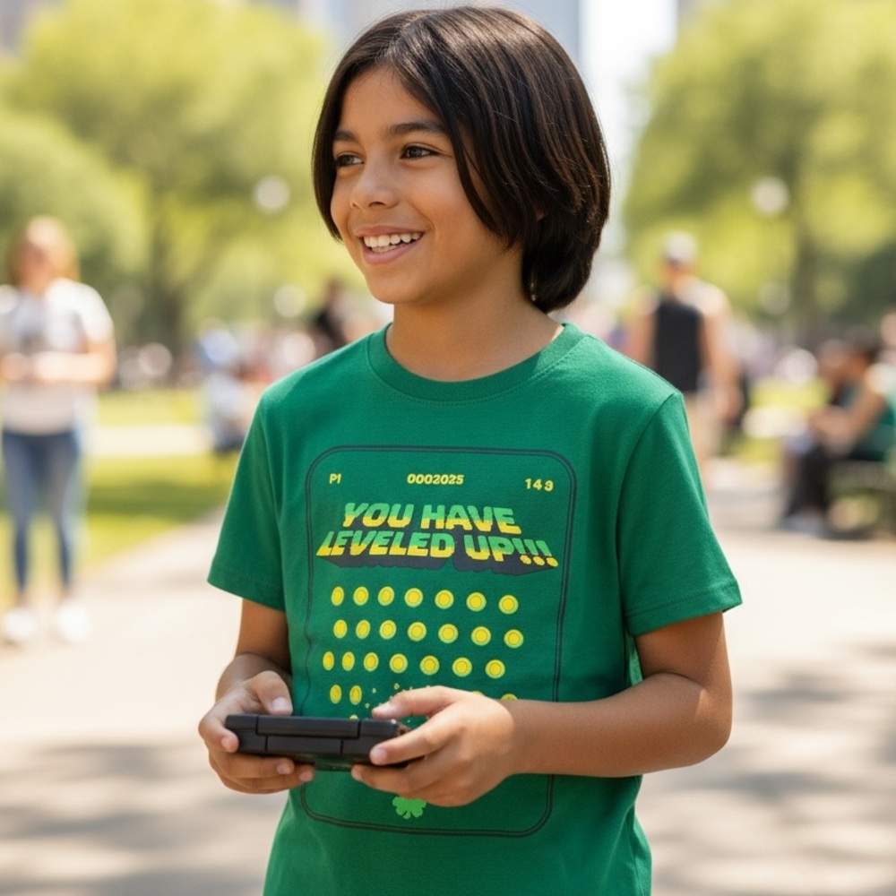 Cat & Jack Green 'You Have Leveled Up' Kids Tee